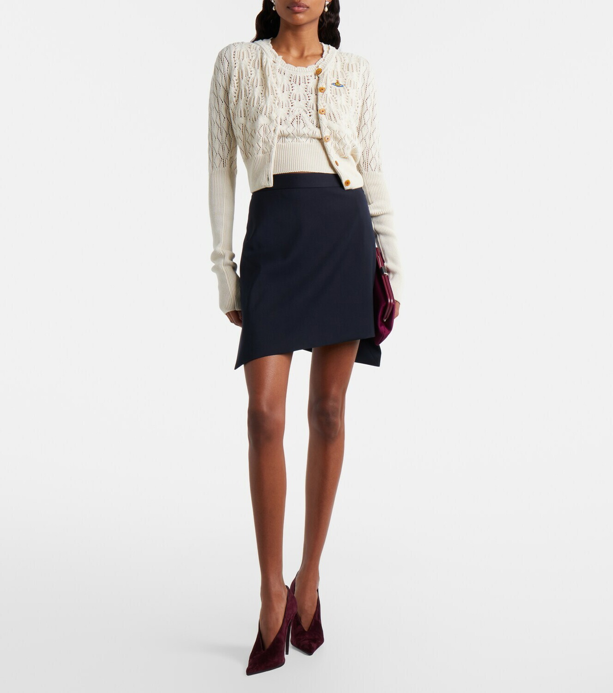 Vivienne Westwood Ella cropped cotton sweater vest