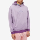 Stone Island Men's Marina Plated Dyed Popover Hoody in Magenta