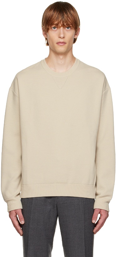 Photo: Solid Homme Beige Wool Sweater