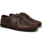 Quoddy - Blucher Leather Boat Shoes - Brown