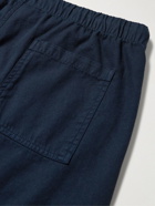 Orlebar Brown - Telford Beach Straight-Leg Cotton and Linen-Blend Drawstring Trousers - Blue