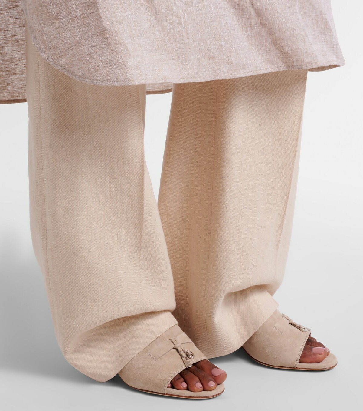 Loro Piana Suede mules