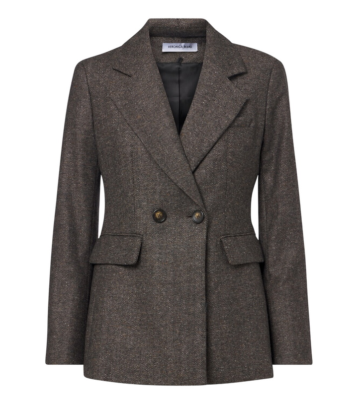 Photo: Veronica Beard Tilbury herringbone blazer