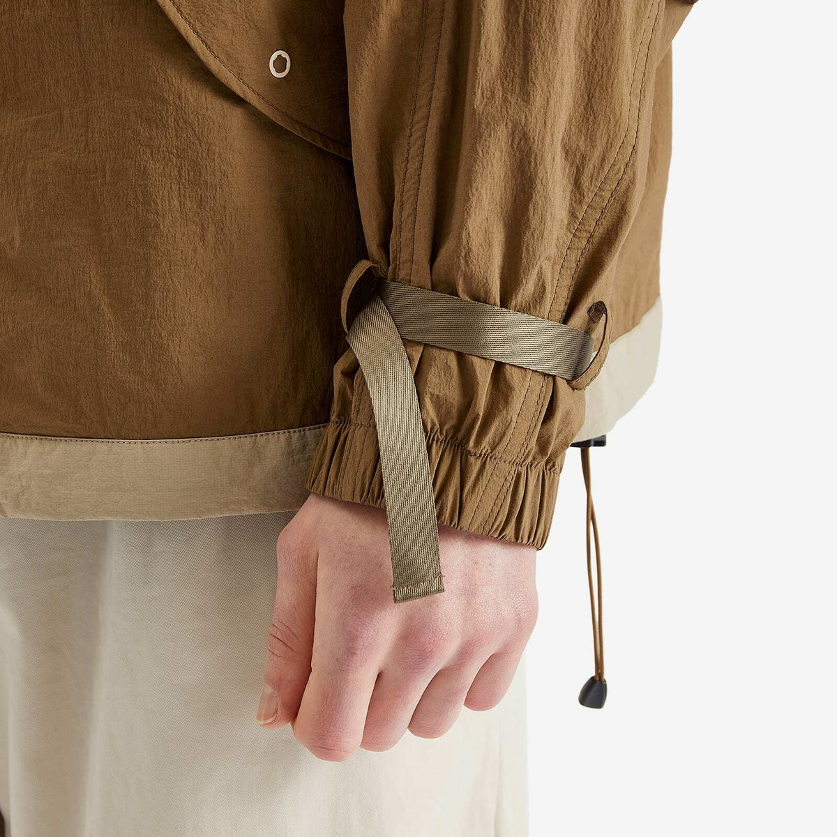 Merely Made Men's Trekking Wind Parka Jacket in Peanut Brown
