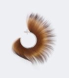 Acne Studios Shearling hoop earrings