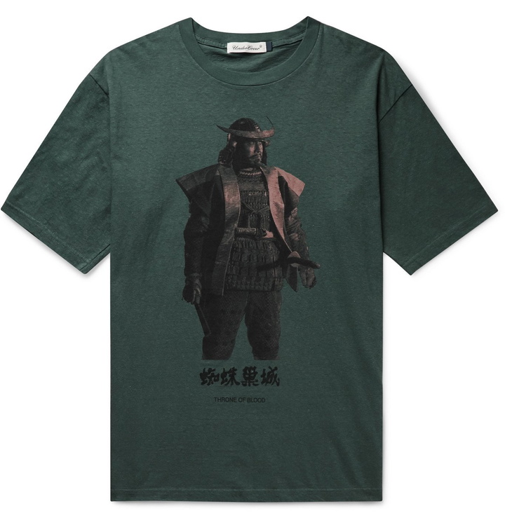 Photo: Undercover - Printed Slub Cotton-Jersey T-Shirt - Green