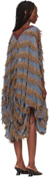 Kiko Kostadinov Blue & Brown Rossi Midi Dress