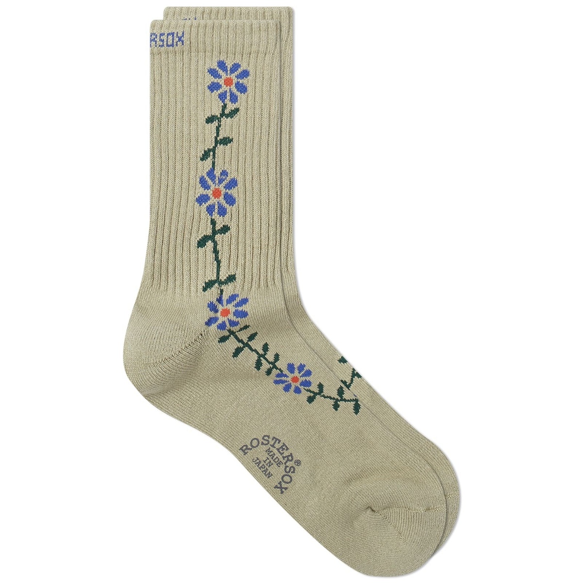 Photo: Rostersox Flower Socks in Green