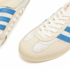 Adidas Gazelle Indoor Sneaker in Off White/Blue/Warm Vanilla