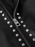 LOEWE - Studded Leather Bomber Jacket - Black