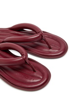 Gia Borghini Harper Leather Flip Flops Bordeaux