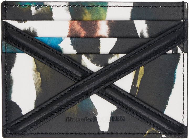 Photo: Alexander McQueen Multicolor Graffiti 'The Harness' Card Holder