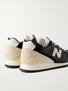 New Balance - Aimé Leon Dore 996 Suede and Rubber-Trimmed Leather Sneakers - Black