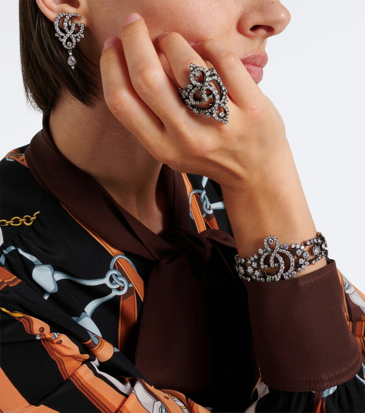 Gucci GG Marmont embellished ring