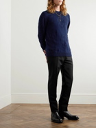 Alexander McQueen - Skull-Jacquard Knitted Sweater - Blue