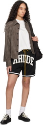 Rhude Black 'Rhude' Collegiate Basketball Shorts