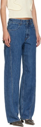 Eckhaus Latta Blue Bend Jeans