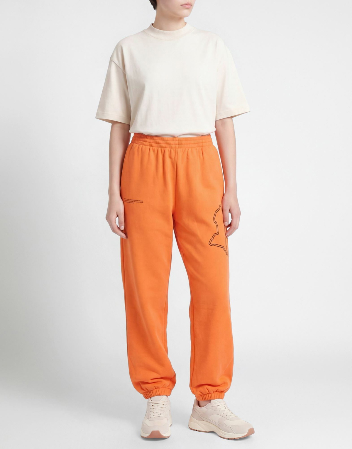 Pangaia Womens Pants in Orange