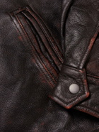 FrizmWORKS - Distressed Leather Jacket - Brown