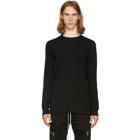 Rick Owens Black Long Sleeve Level T-Shirt