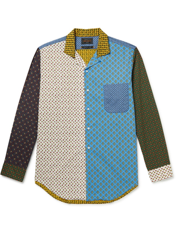 Photo: Beams Plus - Convertible-Collar Patchwork Paisley-Print Cotton Shirt - Unknown