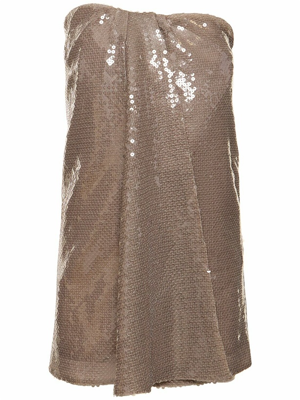 Photo: 16ARLINGTON - Mirai Sequined Strapless Mini Dress
