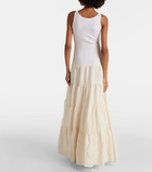 Gabriela Hearst Pozas tiered linen maxi dress