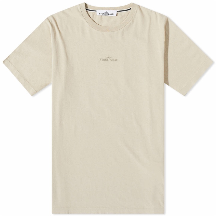 Photo: Stone Island Men's Abbrevaiation Three Graphic T-Shirt in Dove Grey