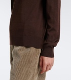 The Row Pauli wool and silk polo sweater