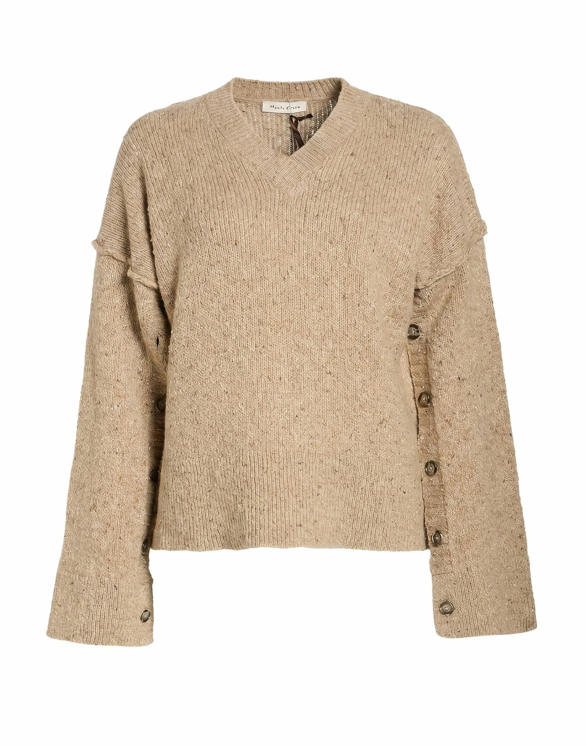 Manila Grace Womens Sweater Sand