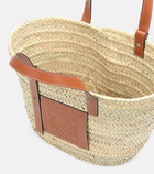 Loewe - Medium leather-trimmed basket tote