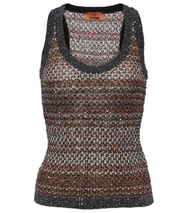 Photo: Missoni Striped sequined tank top