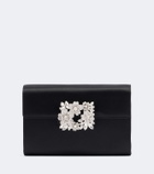 Roger Vivier Efflorescence Mini embellished satin clutch