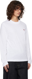 AMI Paris White Ami de Coeur Long Sleeves T-shirt