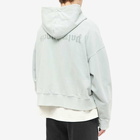 Palm Angels Men's Reverse Logo Zip Hoody in Light Grey