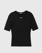 ROTATE Birger Christensen SHORT SLEEVE TEE Black Womens Shirts & Blouse
