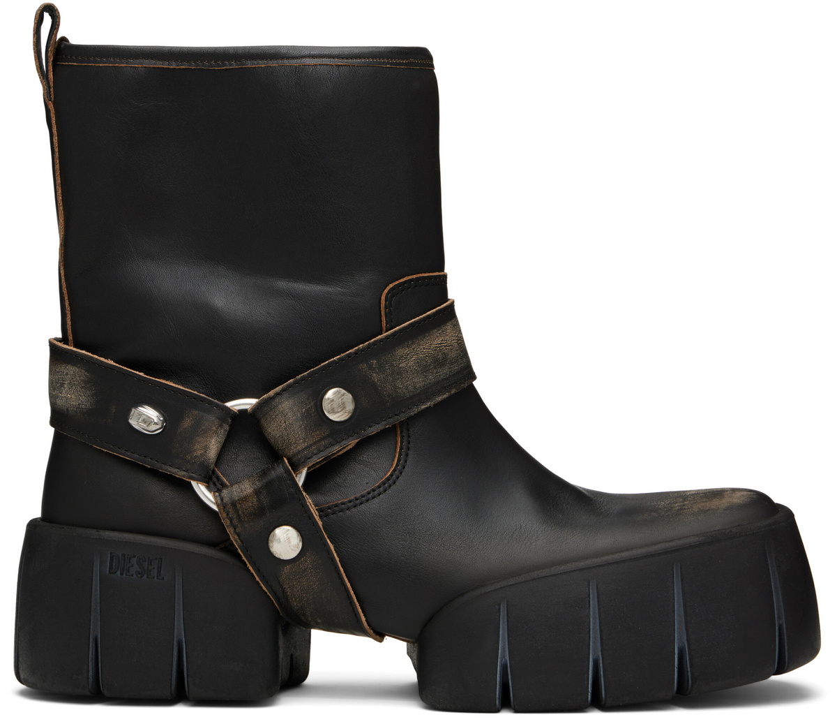 Diesel Black D-Hammer Bt Zip D Boots Diesel