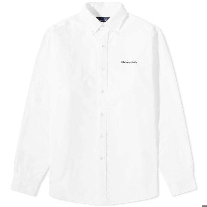 Photo: thisisneverthat Men's T-Logo Oxford Shirt in White