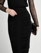 Andreādamo Womens Midi skirt in Black
