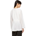 Sara Lanzi Ecru Winglet Blouse