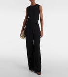 Fforme Maud high-rise silk cady wide-leg pants