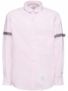 THOM BROWNE - Straight Fit Mini Round Collar Shirt