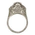 Gucci Silver Angry Cat Ring
