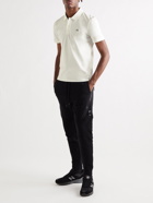 C.P. Company - Slim-Fit Logo-Embroidered Stretch-Cotton Piqué Polo Shirt - White