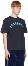 ICECREAM Navy Cotton T-Shirt