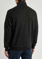 Belstaff Half-zip Logo Cotton Sweatshirt Black