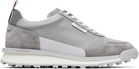 Thom Browne Gray Tech Nylon Alumni Sneakers