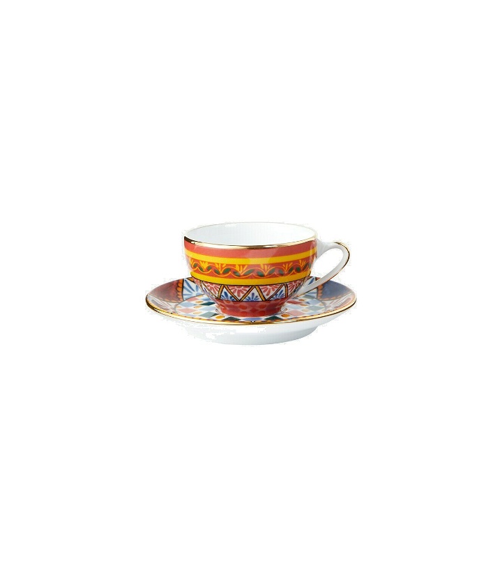 Photo: Dolce&Gabbana Casa - Carretto Siciliano espresso cup and saucer set