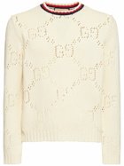 GUCCI - Perforated Gg Cotton Sweater