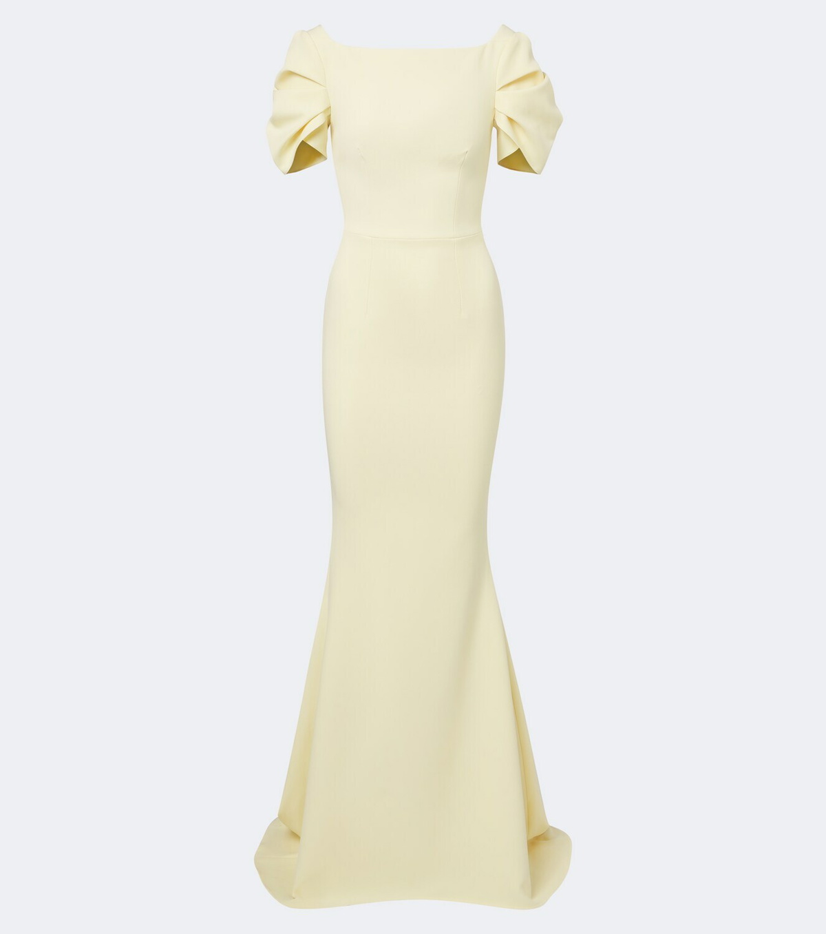 Safiyaa Ivon draped crêpe gown